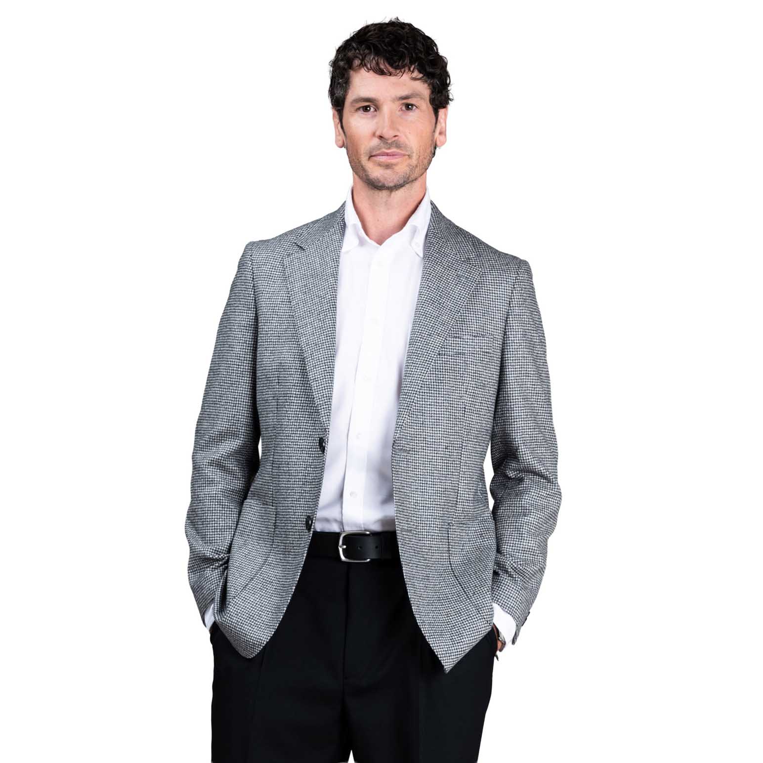 Rembrandt Malta Black & White Houndstooth Blazer